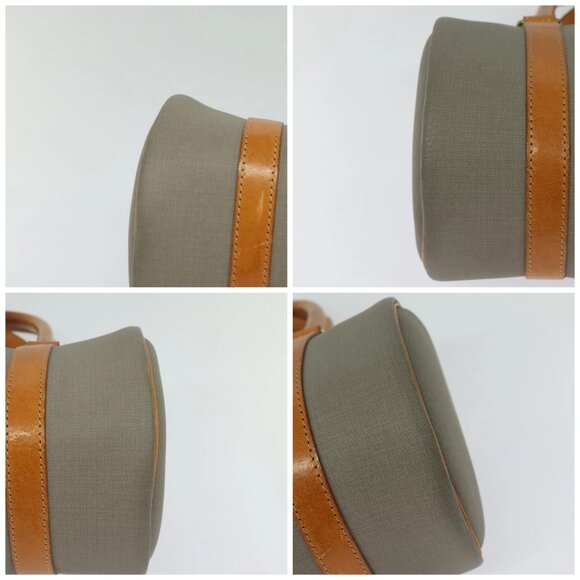 Christian Dior Hand Bag Leather PVC Gray Gold Auth - Picture 16 of 16